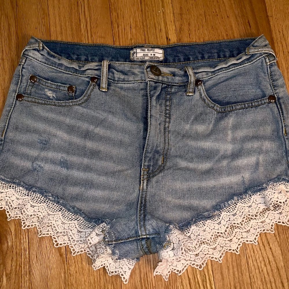 Free People Jean Shorts
